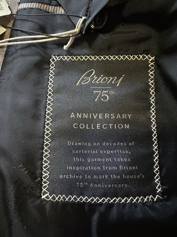 NWT $5700 Brioni Tuxedo 75th Anniversary Tuxedo Jacket Blazer Silver 44R/54R