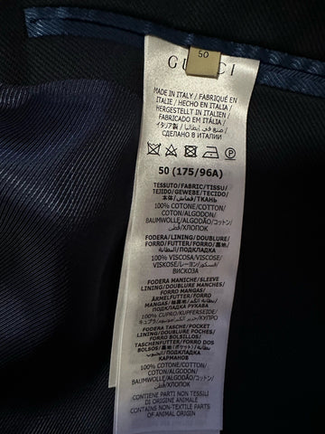 Gucci Men Double Breasted Jacket Blazer Caspian/Blue 40 US/50 Eu New $4100