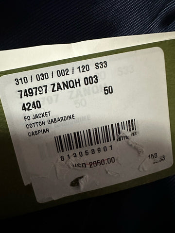 Gucci Men Double Breasted Jacket Blazer Caspian/Blue 40 US/50 Eu New $4100