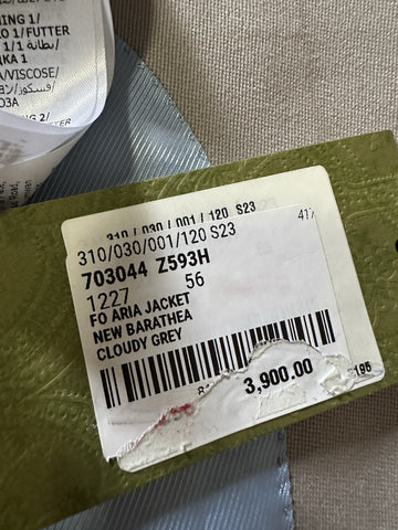 Gucci Men Wool Sport Coat Blazer Jacket CLOUDY GREY 44R US/56 Eu New $3900