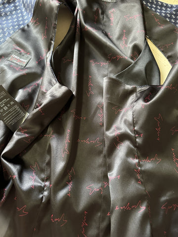 New $1695 Giorgio Armani Men Silk Gilet Vest Blue 40 US ( 50 Eu ) Italy