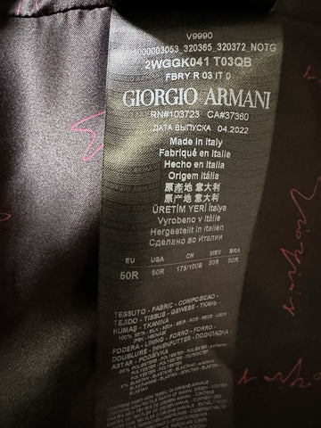 New $1695 Giorgio Armani Men Silk Gilet Vest Blue 40 US ( 50 Eu ) Italy