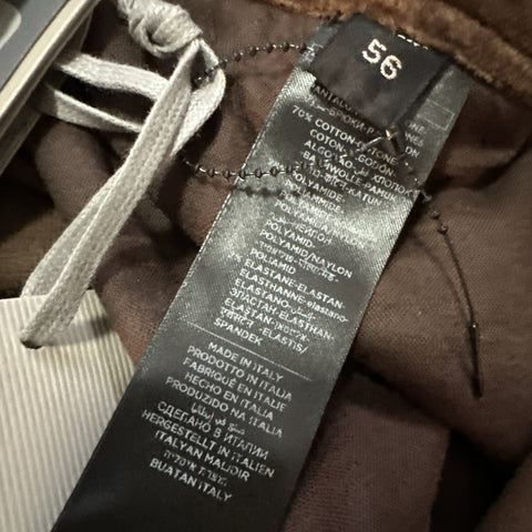 TOM FORD Mens Velvet Sweatpants Pants Brown 40 US/56 Eu Italy NWT $1440