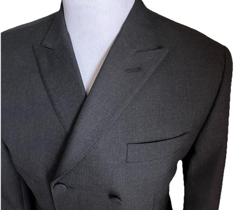 Gucci Men Double Breasted Sport Coat Blazer DK Gray 42 US/52 Eu NWT $2980