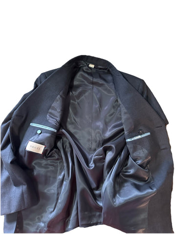 Gucci Men Double Breasted Sport Coat Blazer DK Gray 42 US/52 Eu NWT $2980
