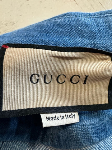 Gucci Men Eco WSH Org Denim Button Down Shirt Blue 48 Eu/M New $1650