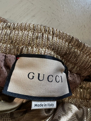 Gucci Mens Drawstring GG Print Short Pants Camel M New $1850