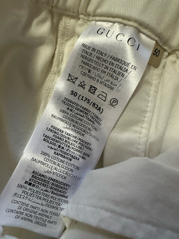 Gucci Men’s Drawstring Pants Color Milk 34 US/50 Eu New $1950