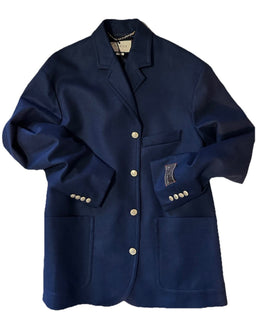 NWT $2980 Gucci Men Oversized Sport Coat Blazer Color Blue 42 US/52 Eu