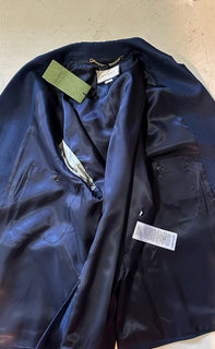 NWT $2980 Gucci Men Oversized Sport Coat Blazer Color Blue 42 US/52 Eu