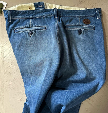 NWT $1150 Gucci Men Jeans Pants Blue Size 38 US/54 Eu