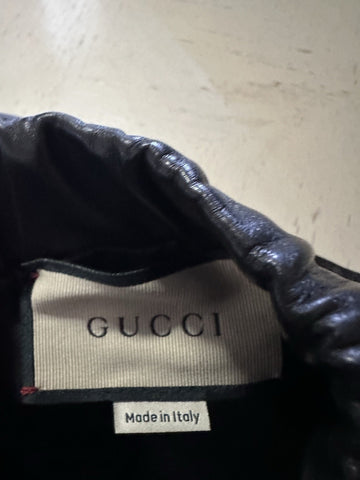 New $4700 Gucci Men Leather Jogging Pants Black Size 50 Eu/34 US 738235