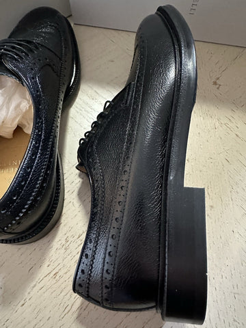 NIB $1395 Brunello Cucinelli Men’s Leather Shoes Black 11 US/44 Eu