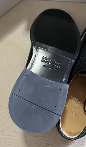 NIB $1395 Brunello Cucinelli Men’s Leather Shoes Black 11 US/44 Eu