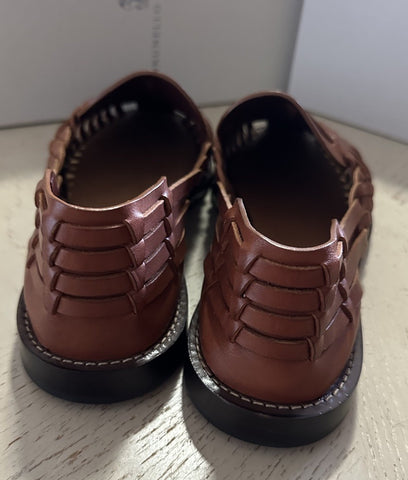 NIB $1395 Brunello Cucinelli Men’s Leather Sandal Shoes Brown 11 US/44 Eu