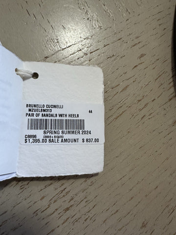 NIB $1395 Brunello Cucinelli Men’s Leather Sandal Shoes Brown 11 US/44 Eu