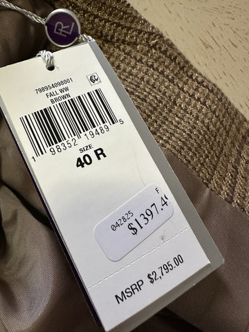 New $2795 Ralph Lauren Purple Label Men Linen/Wool Blazer Jacket Brown 40R/50R