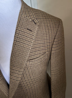New $2795 Ralph Lauren Purple Label Men Linen/Wool Blazer Jacket Brown 40R/50R