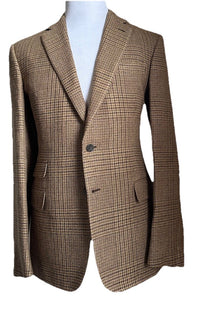 New $2795 Ralph Lauren Purple Label Men Linen/Wool Blazer Jacket Brown 40R/50R