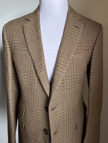 New $2795 Ralph Lauren Purple Label Men Linen/Wool Blazer Jacket Brown 40R/50R