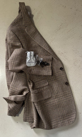 New $2795 Ralph Lauren Purple Label Men Linen/Wool Blazer Jacket Brown 40R/50R
