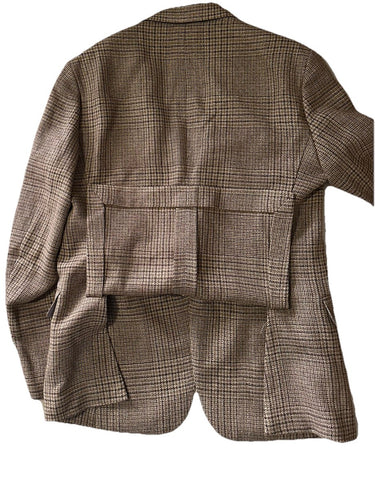 New $2795 Ralph Lauren Purple Label Men Linen/Wool Blazer Jacket Brown 40R/50R