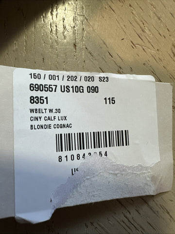 Gucci Women Leather GG Belt Brown Size 115/46 NWT 690557