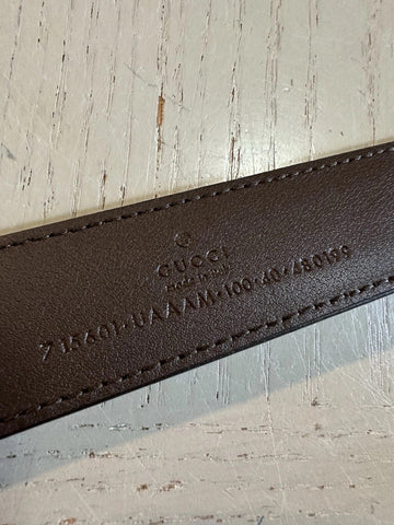 New Gucci Mens Leather Belt Brown/Green/Red 100/40 715601