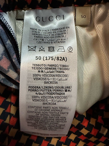 NWT $1280 Gucci Men Drawstring Gucci Print Short Pants Blue/Red/Mul 34 US/50 Eu