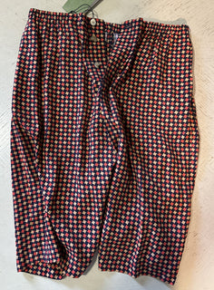 NWT $1280 Gucci Men Drawstring Gucci Print Short Pants Blue/Red/Mul 36 US/52 Eu