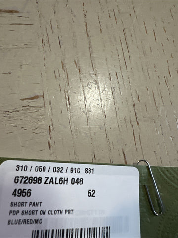 NWT $1280 Gucci Men Drawstring Gucci Print Short Pants Blue/Red/Mul 36 US/52 Eu