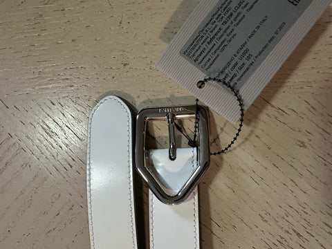 New $790 TOM FORD Mens Leather Belt White 110/44 Italy