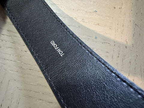 New $790 TOM FORD Mens Leather Belt White 110/44 Italy