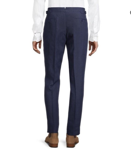 NWT Ralph Lauren Purple Label Mens Linen Pants Brazil Blue 38 US ( 54 Euro ) Ita