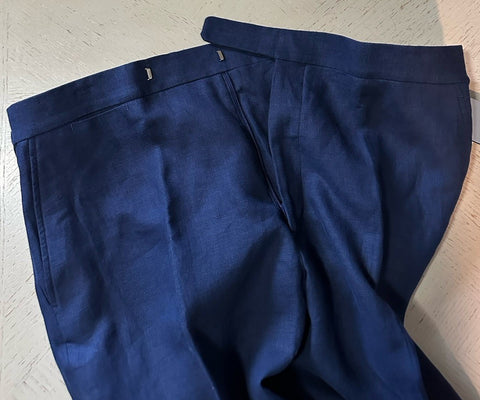 NWT Ralph Lauren Purple Label Mens Linen Pants Brazil Blue 38 US ( 54 Euro ) Ita