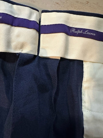 NWT Ralph Lauren Purple Label Mens Linen Pants Brazil Blue 38 US ( 54 Euro ) Ita