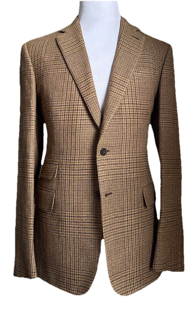 New $2795 Ralph Lauren Purple Label Men Linen/Wool Blazer Jacket Brown 42R/52R