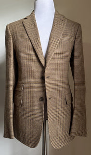 New $2795 Ralph Lauren Purple Label Men Linen/Wool Blazer Jacket Brown 42R/52R
