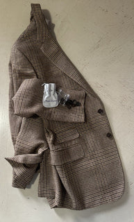 New $2795 Ralph Lauren Purple Label Men Linen/Wool Blazer Jacket Brown 42R/52R