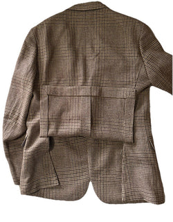 New $2795 Ralph Lauren Purple Label Men Linen/Wool Blazer Jacket Brown 42R/52R