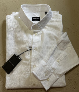 NWT $625 Giorgio Armani Mens Dress Shirt White Size 43/17 Italy