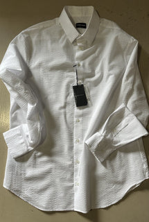 NWT $625 Giorgio Armani Mens Dress Shirt White Size 43/17 Italy