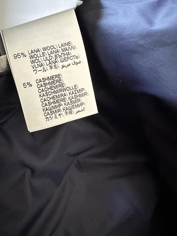 New $8495 Brunello Cucinelli Men Collared Wool & Cashmere Jacket Coat Navy XXL