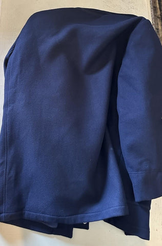 New $8495 Brunello Cucinelli Men Collared Wool & Cashmere Jacket Coat Navy XXL