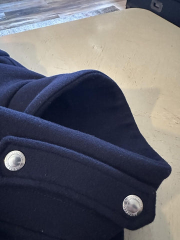 New $8495 Brunello Cucinelli Men Collared Wool & Cashmere Jacket Coat Navy XXL