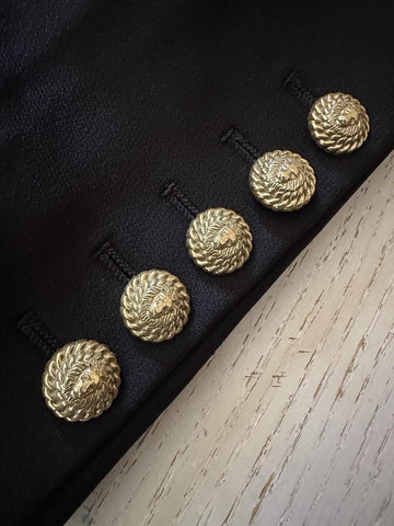 New $6500 BALMAIN Two-Tone Tuxedo Gown Dres Black/White 40 ( 8 ) Italy