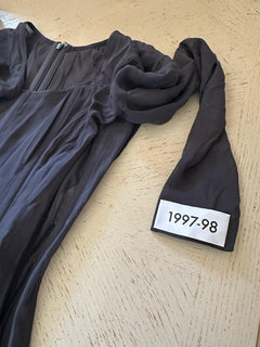 New $5995 DOLCE&GABBANA Sheer Long-Sleeve Gown Dress Gray 40 ( 6 ) Italy