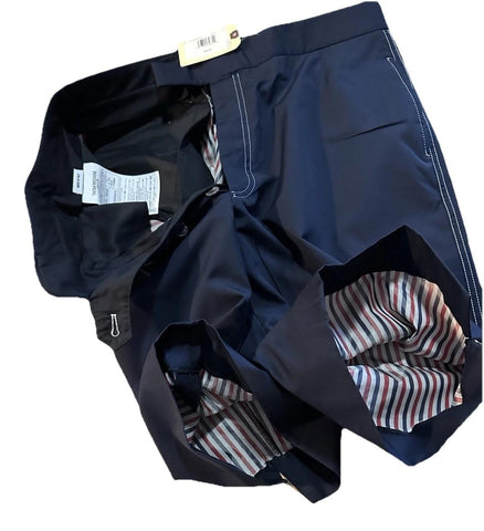 NWT $780 THOM BROWNE Knee Length Shorts Navy Size 3 ( L /36 US ) Italy