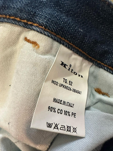 NWT KNT BY Kiton Men Cotton Five-Pocket Jeans Pants Blue 36/52