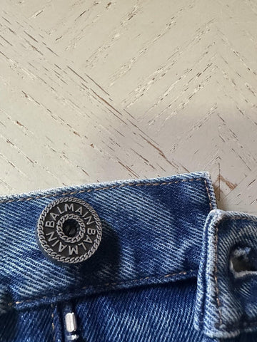 NWT $1050 Balmain Faded Five-Pocket Jeans Blue 36 US/52 Eu